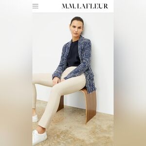 M.M. LaFleur Foster Pants In "Bone" Cream Beige Colored Pants Size 2